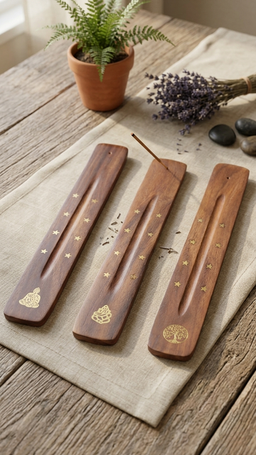 Räucherstäbchenhalter aus Holz Schmetterling