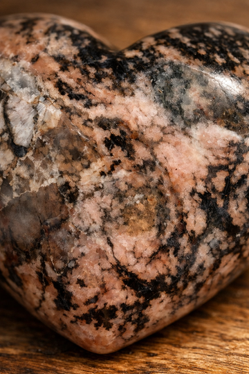 Herz bauchig, Rhodonit 4,5cm