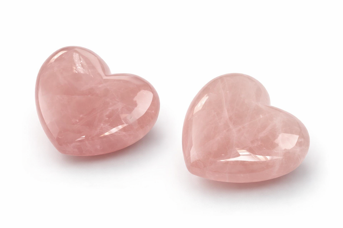 Herz bauchig, Rosenquarz, 4,5cm, A-Qualität