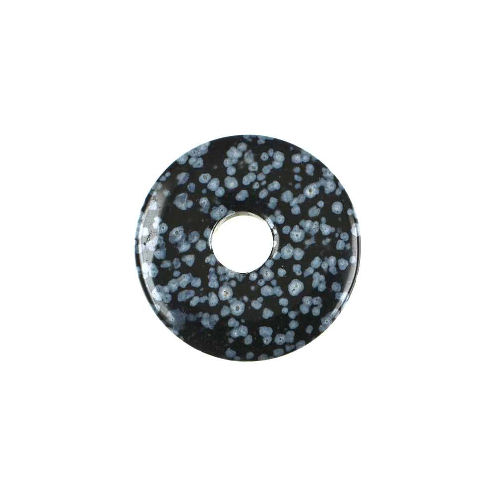 Donut Obsidian (Schneeflockenobsidian), 3cm