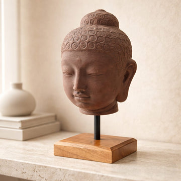 Buddha Kopf, H 27 cm