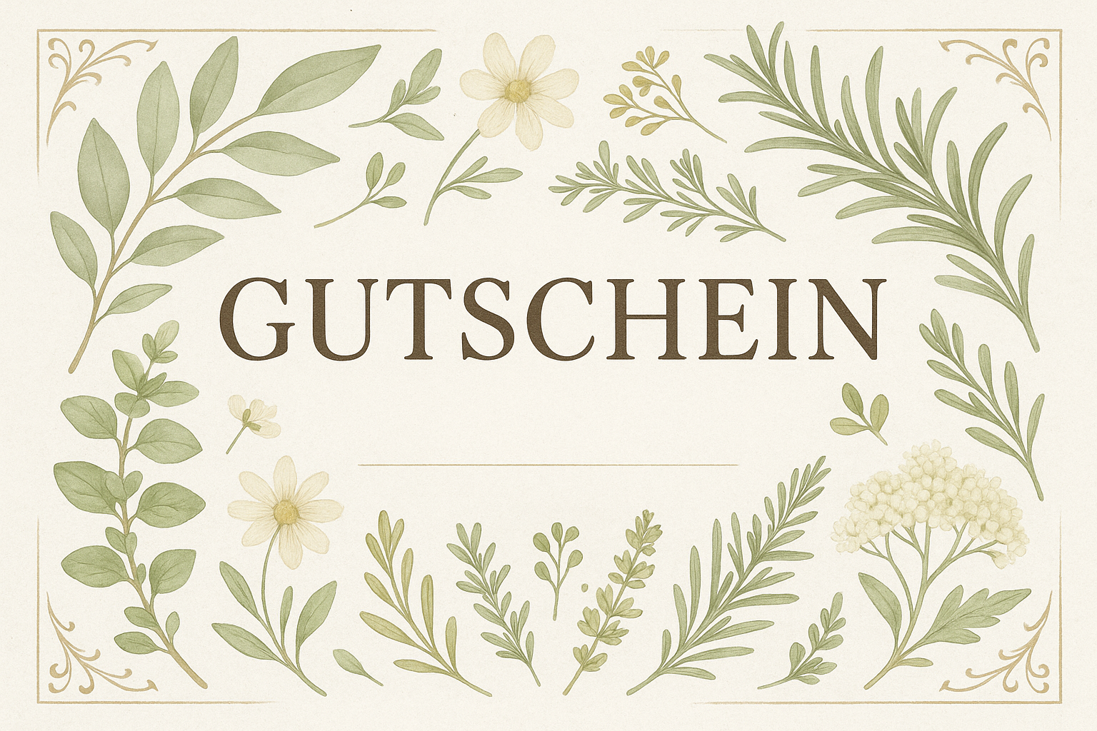 ein Titelbild für einen Gutschein, aber bitte auf deutsch